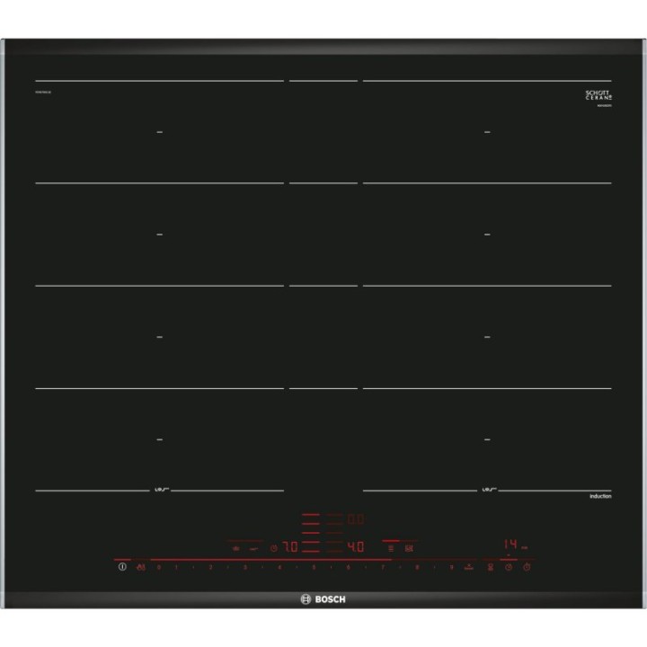 Bosch Serie 8 PXY675DC1E Placa de Inducción Flex 4 Zonas 60cm Negra
