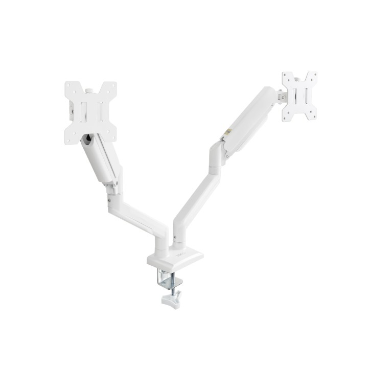 Soporte Mesa TooQ 13"-34" 2 Brazos Blanco (DB1434TNR-W)