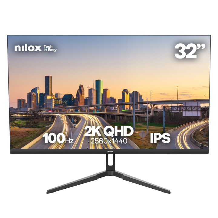 Monitor NILOX 32" IPS QHD 100Hz Negro (NXM322K1001)