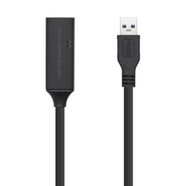 Aisens Cable Alargador USB 3.0 Tipo A Macho/Hembra con Amplificador 15m Negro