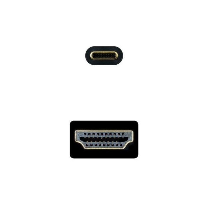 Adaptador Nanocable 10.15.5133 USB-C a HDMI 4K@30Hz 3 m Negro