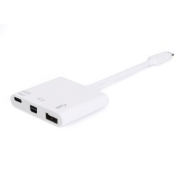 Adaptador EQUIP USB-C a USB-A/C PD/Mini DP (EQ133463)