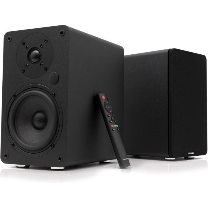 VULKKANO A5 ARC Altavoces Autoamplificados de 5.25" Bluetooth HDMI ARC Óptica RCA USB Negros