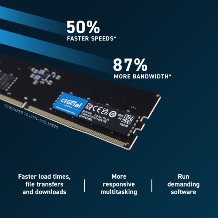 Crucial CP16G56C46U5 DDR5 5600MHz 16GB CL46