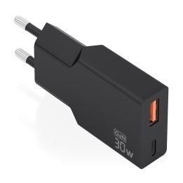 Cargador Pared AISENS GaN 30W USB-A/C Negro (A110-1005)
