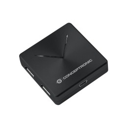 Hub CONCEPTRONIC 4xUSB 3.0 Negro (HUBBIES02B)