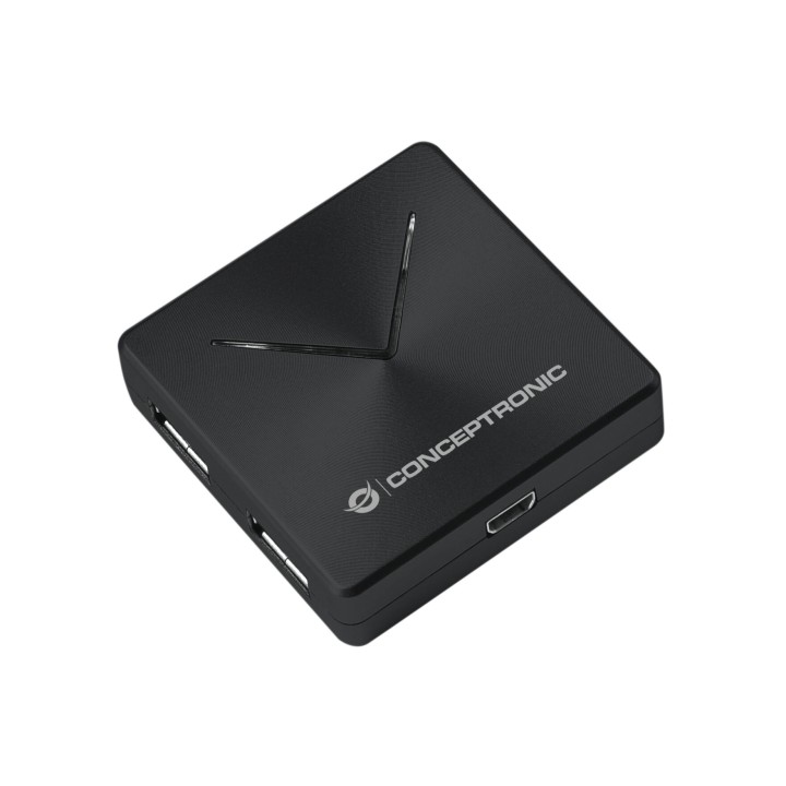 Hub CONCEPTRONIC 4xUSB 3.0 Negro (HUBBIES02B)