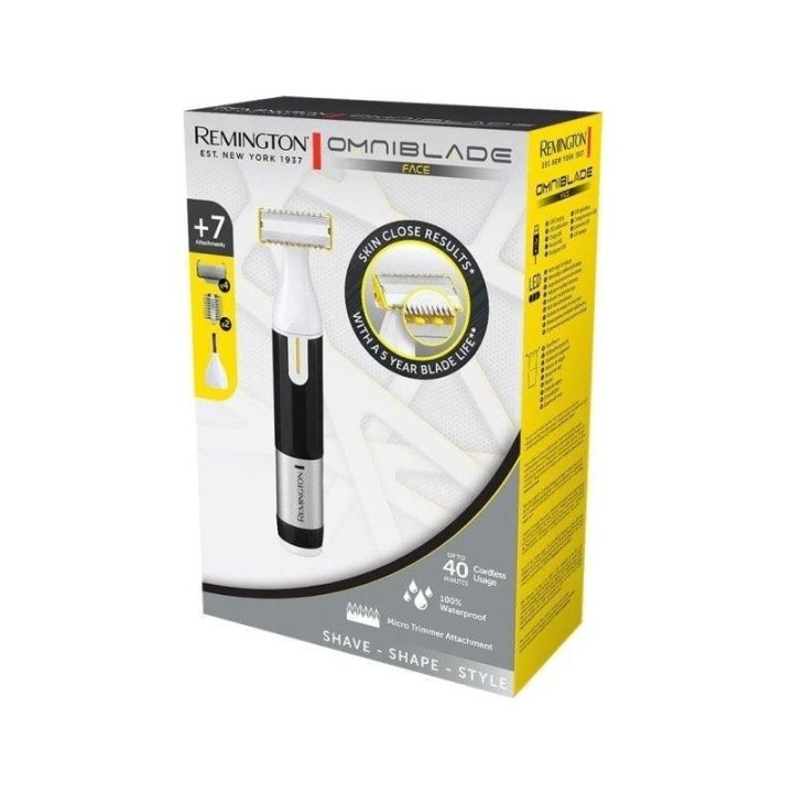 Recortadora de Barba Facial Remington Omniblade HG2000 Inalámbrica 40min Resistente al agua 7 Peines