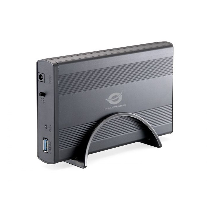 Caja CONCEPTRONIC HDD 3.5" SATA USB3 Negra (CHD3DUSB3)