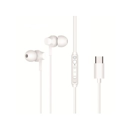 Auriculares CONCEPTRONIC USB-C 1.5m Blanco (BRENDAN03W)
