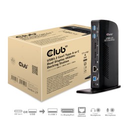 Docking Club 3D USB-A/C a USB-A+B+DP+RJ45 CSV-1460