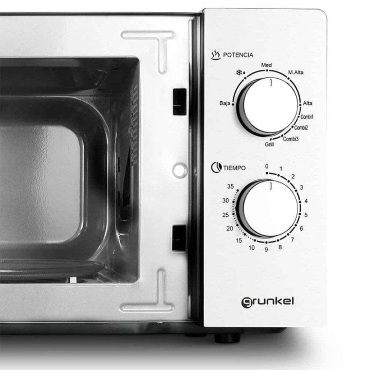 Microondas Grunkel MWG-20INOX 20 litros 700W con grill y descongelación