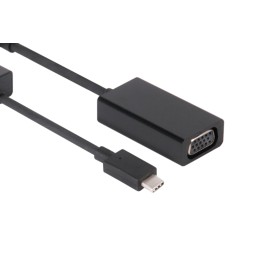 Adaptador Club 3D USB-C a VGA 15cm M/H Negro (CAC-1502)
