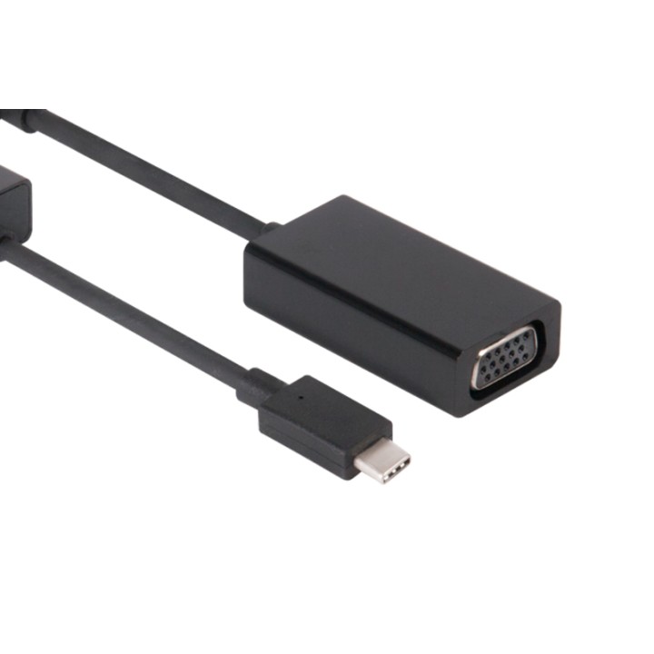 Adaptador Club 3D USB-C a VGA 15cm M/H Negro (CAC-1502)