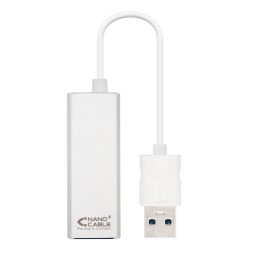 Adaptador Nanocable USB 3.0 a RJ45 Plata (10.03.0401)