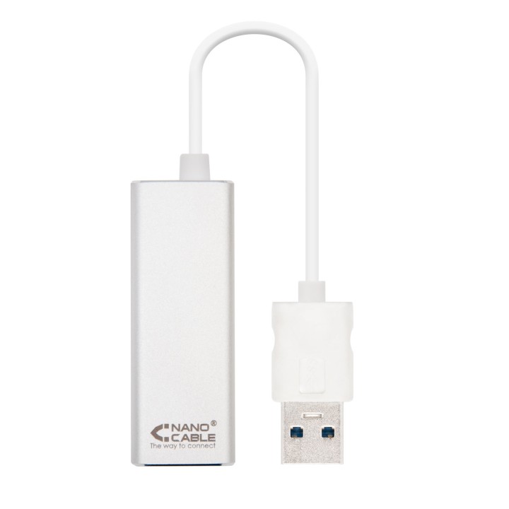 Adaptador Nanocable USB 3.0 a RJ45 Plata (10.03.0401)