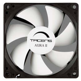 Ventilador TACENS 90mm Negro/Blanco (AURAII9)