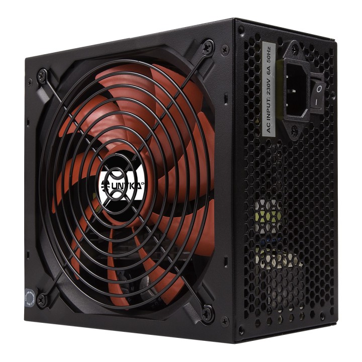 Fuente Gaming UNYKA ATX 700W PFC 140mm Negra (52036)