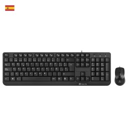 T+Ratón NGS Multimedia USB 1000dpi Negro (COCOA KIT)
