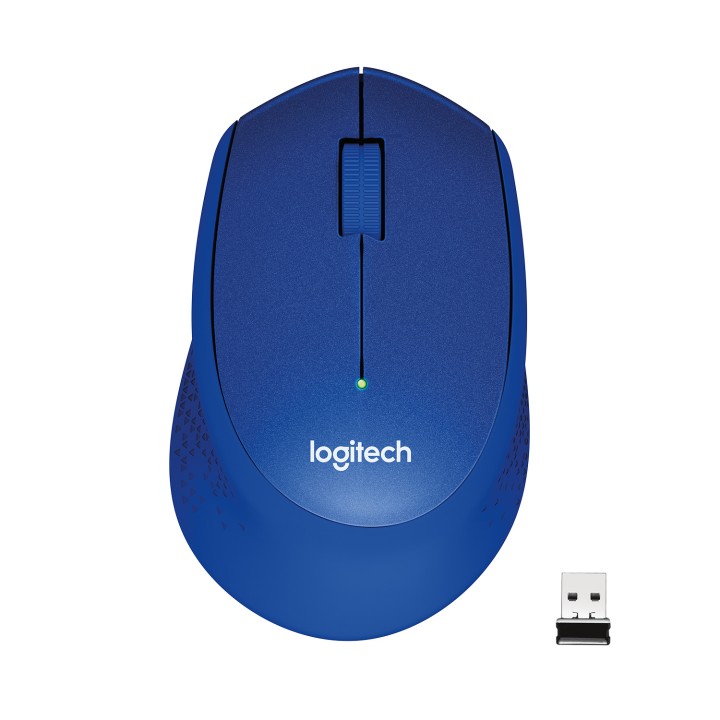 Ratón LOGITECH M330 Silent RF Azul (910-004910)