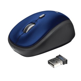 Ratón Trust Yvi Óptico Wireless RF 1600dpi Azul (19663)