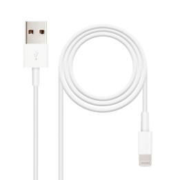 Nanocable Lightning/M a USB-A/M 1m Blanco (10.10.0401)