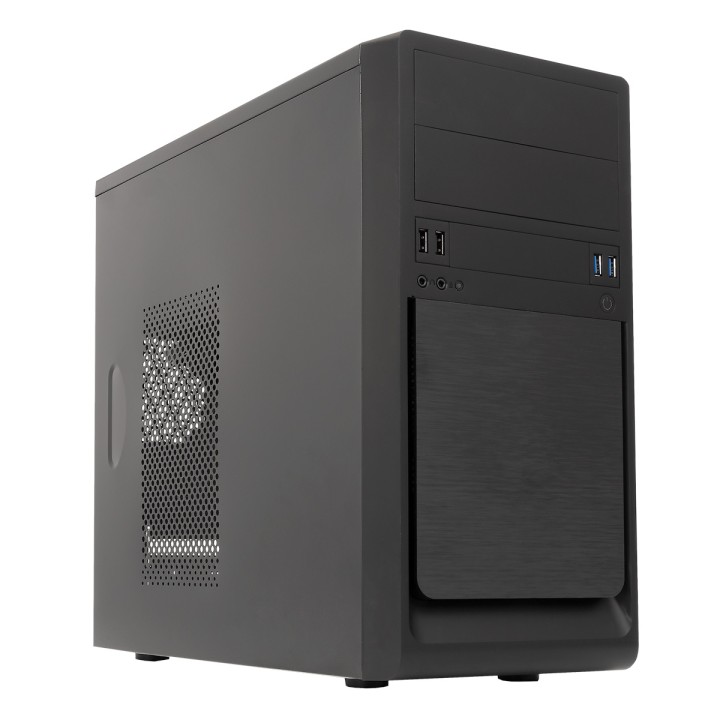 Caja UNYKA UK6023 QUAD 500W USB2/3 mATX Negra (51992)