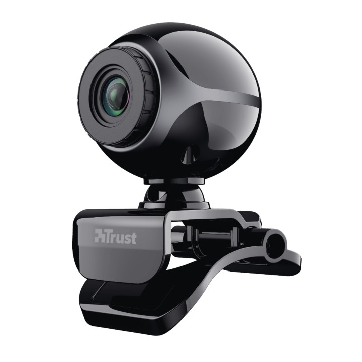 WebCam Trust 0.3mp USB Micrófono Negra/Plata (17003)