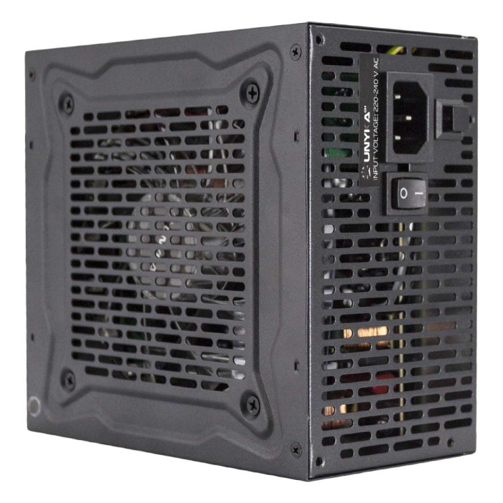 Fuente UNYKA Magno ATX 500W PFC 87% RGB Negra (521101)