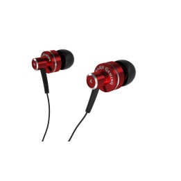 Auriculares Mars Gaming Intraurales Rojo/Negro (MIH1)