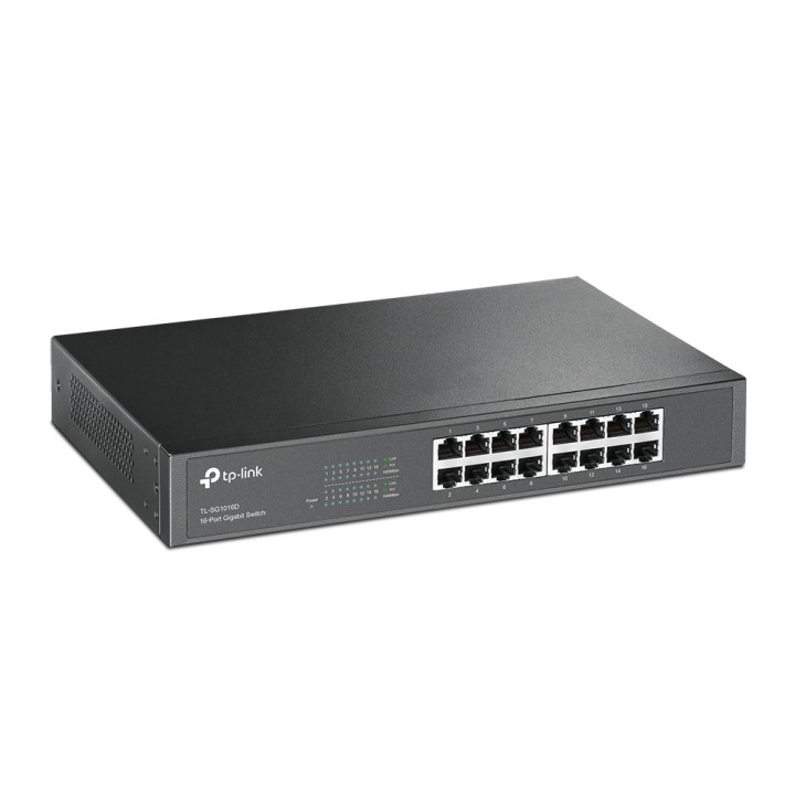 Switch TP-Link 16xRJ45 GbE Rack Negro (TL-SG1016D)