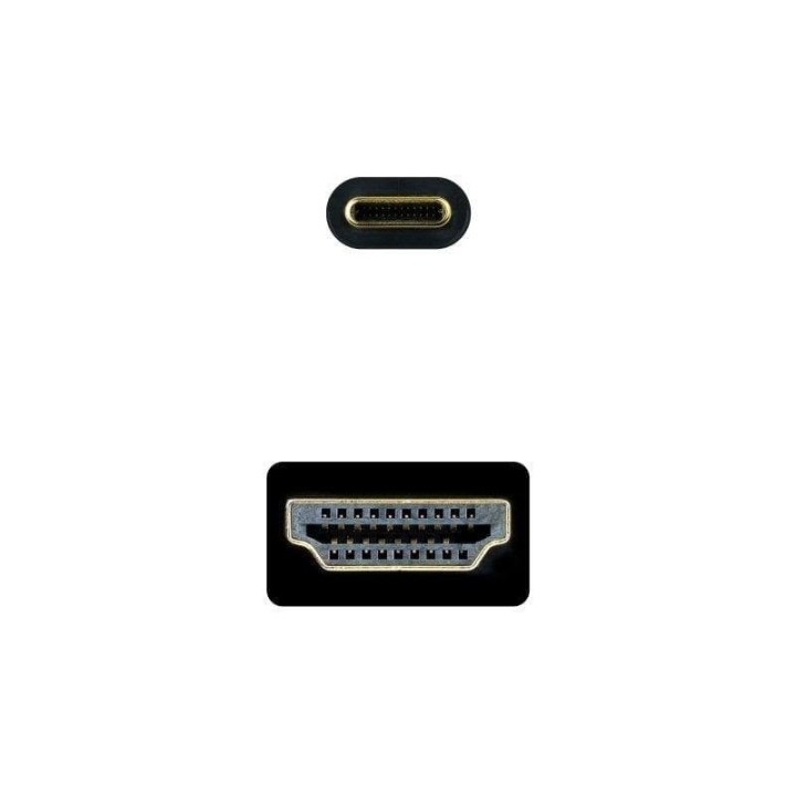 Adaptador Nanocable 10.15.5133 USB-C a HDMI 4K@30Hz 3 m Negro