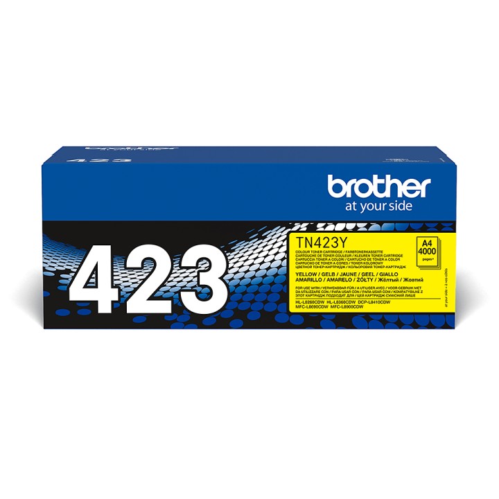 Toner BROTHER Laser Amarillo 4000 páginas (TN-423Y)