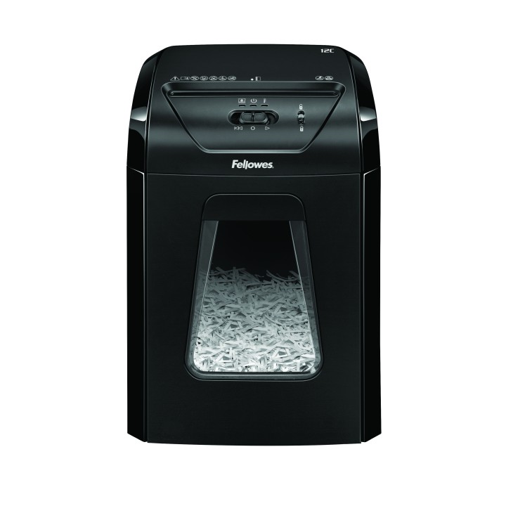 Destructora Fellowes 12C 19L P-4 Negra (7120101)
