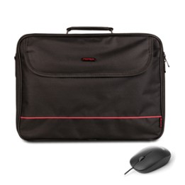 Maletín+Ratón NGS Monray 16" Negro (BUREAUKIT)