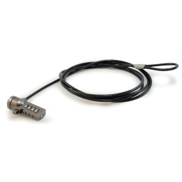 Cable Antirrobo CONCEPTRONIC 1.8m Negro (CNBCOMLOCK18)