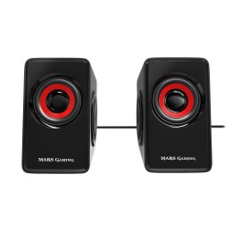 Altavoces Mars Gaming 2.0 10W USB 3.5mm Negros (MS1)
