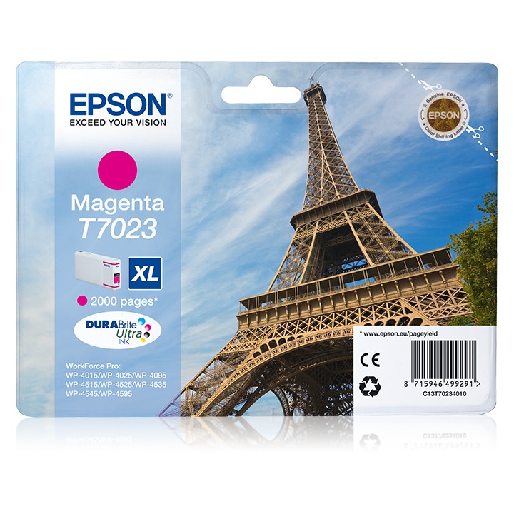 Tinta Epson XL T7023 Magenta 21.3ml (C13T70234010)
