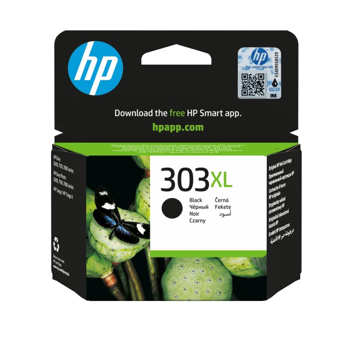 Tinta HP 303XL Negro 12ml 600 páginas (T6N04AE)