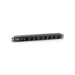 Regleta EQUIP 8 Tomas Interruptor Rack Negra (EQ333283)