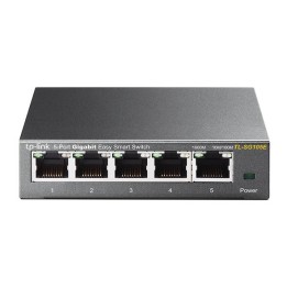 Switch TP-Link 5xRJ45 GbE Gestionado Negro (TL-SG105E)
