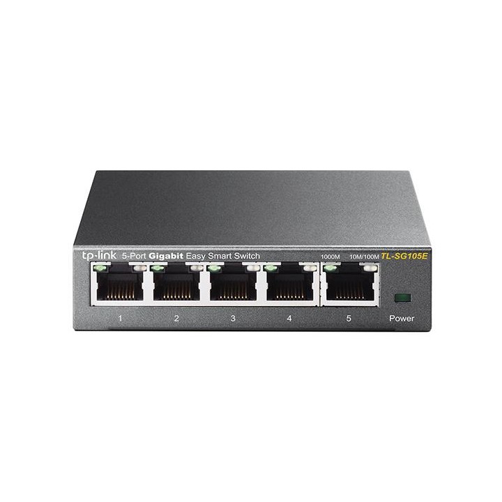 Switch TP-Link 5xRJ45 GbE Gestionado Negro (TL-SG105E)