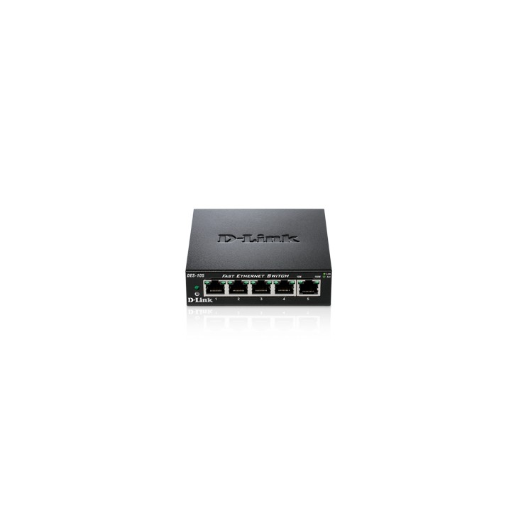 Switch D-Link 5P 10/100 Metallic (DES-105)