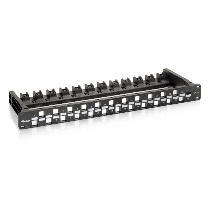EQUIP Patch Panel Vacío 24p Cat.6A 1U (EQ769225)