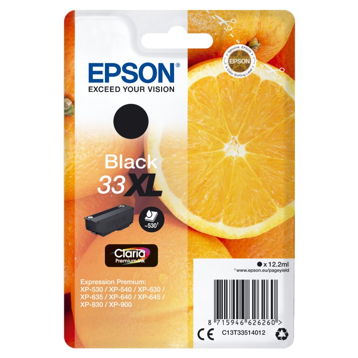 Tinta Epson 33XL T3351 Negro 12.2ml (C13T33514012)