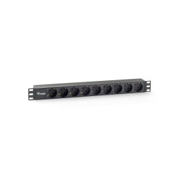 Regleta EQUIP 9 Tomas Rack 19" 1U Negra (EQ333282)