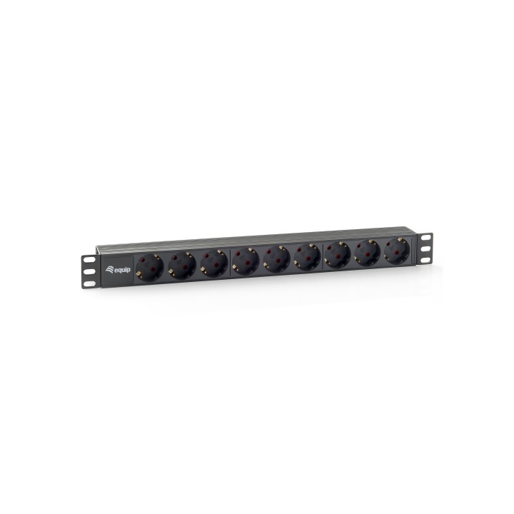 Regleta EQUIP 9 Tomas Rack 19" 1U Negra (EQ333282)