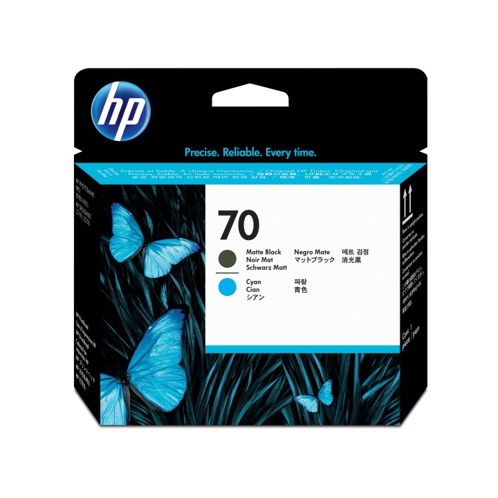 Tinta HP Cabezal Cian / Negro mate (C9404A) N70