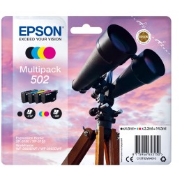 Tinta Epson 502 Pack Negro/Tricolor (C13T02V64010)
