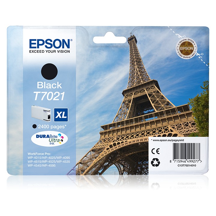 Tinta Epson XL T7021 Negro 45.2ml (C13T70214010)